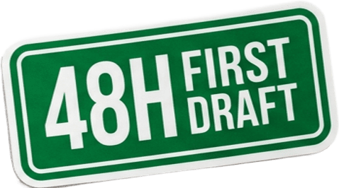 Sticker: 48H first draft